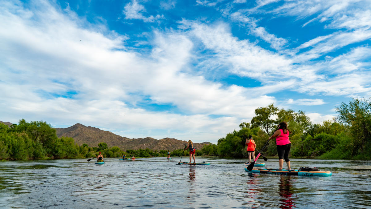 Discover the beauty and thrilling experience of the Lower Salt River float route.