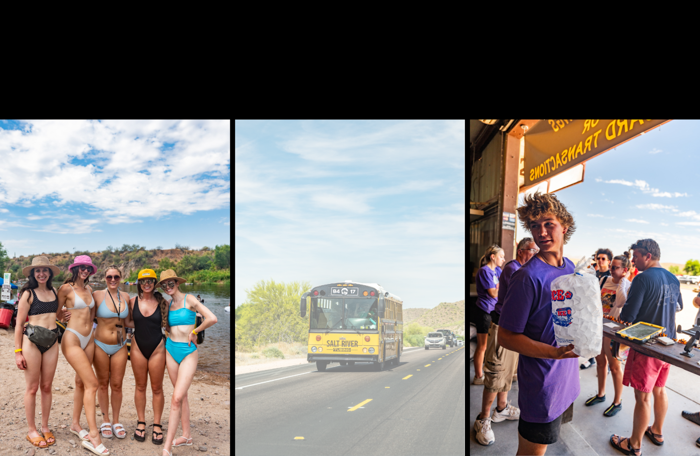 Grab your tubing supplies and enjoy Salt River's safety-oriented adventures.