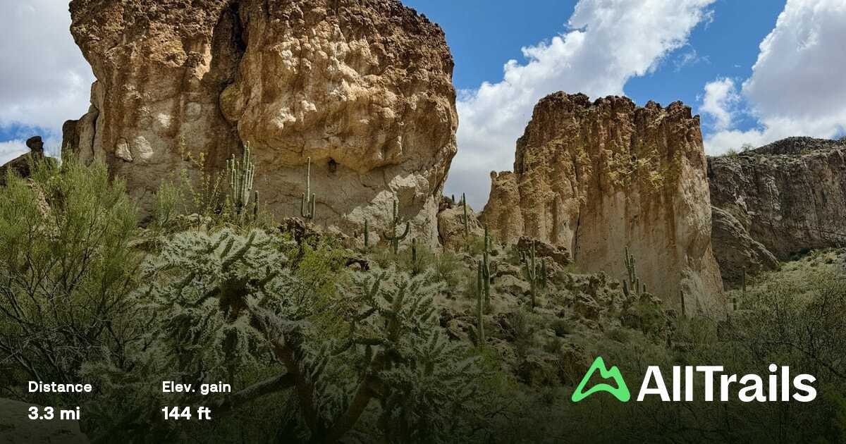 Get ready for your adventure at the trailhead of Arnett Canyon, perfectly depicted here from the AllTrails overview.
